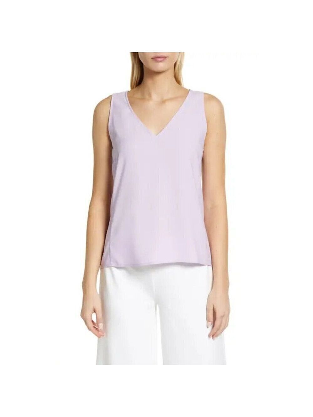 NORDSTROM Bnwot Women Purple Tank Top New V Neck
